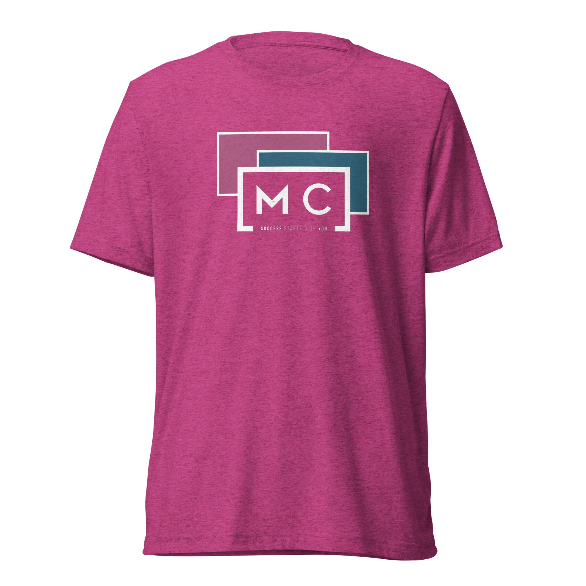Logo On Colored Boxes T-Shirt - Berry