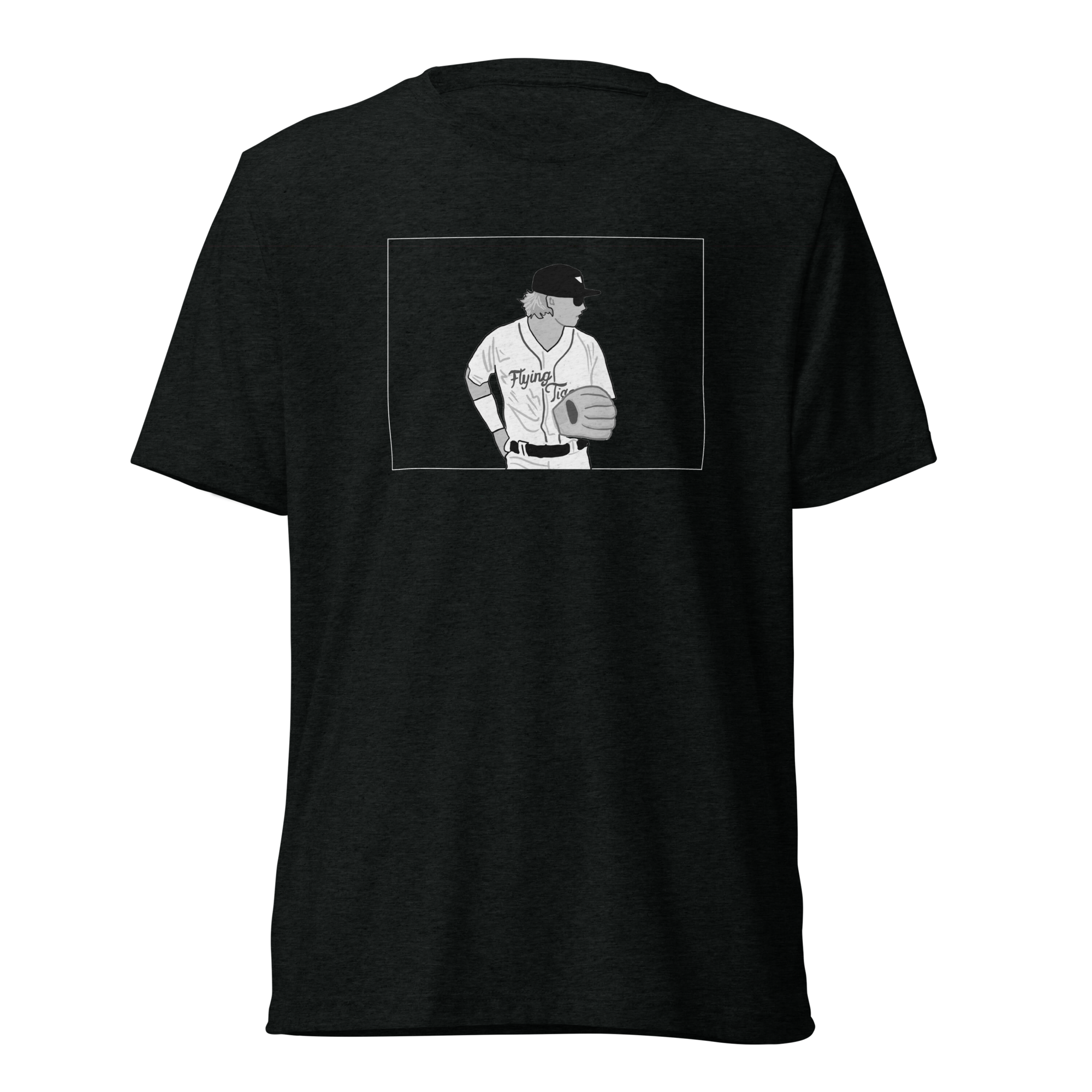 Max Clark on Outlined Box T-Shirt - Black