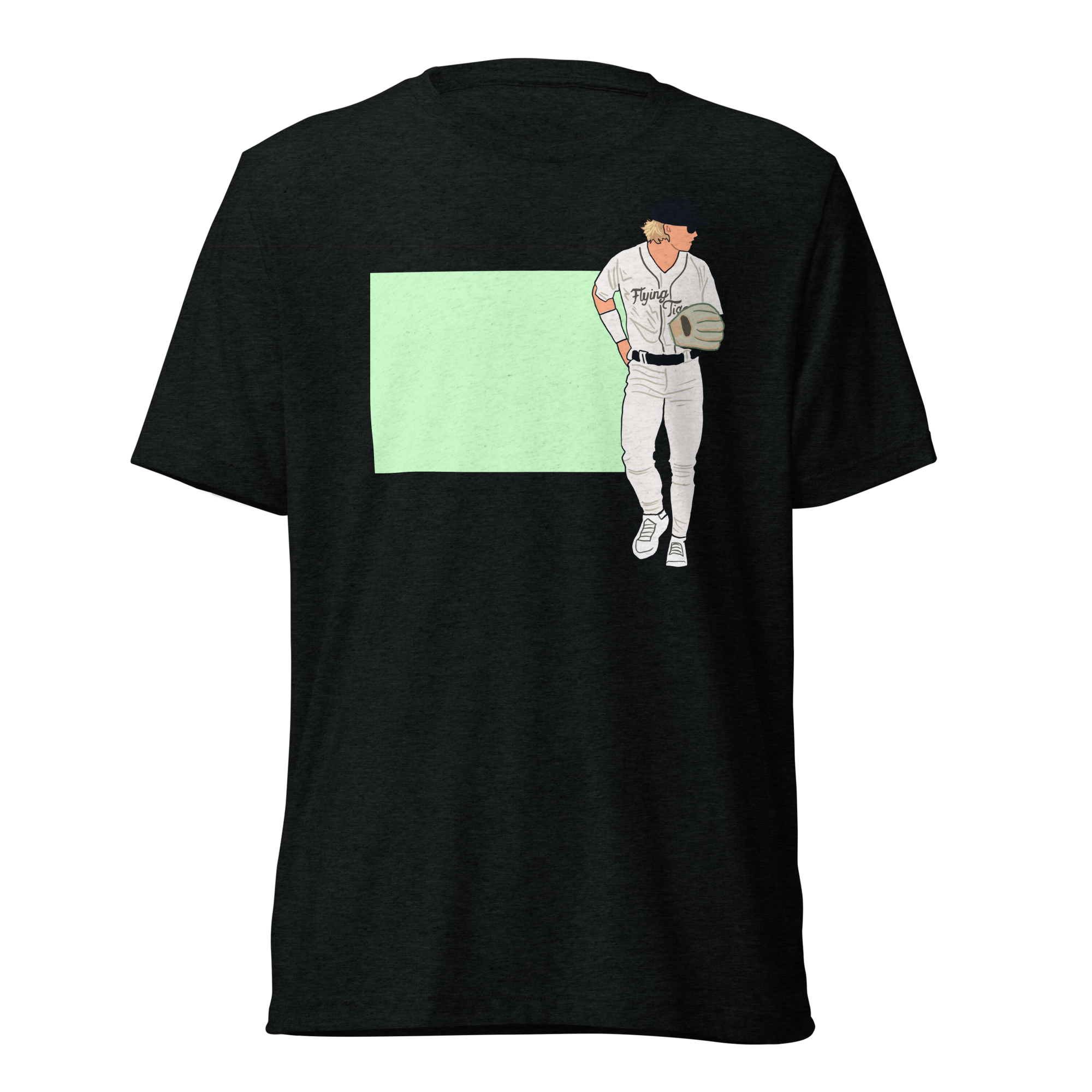 Full Body on Green Box T-Shirt - Black