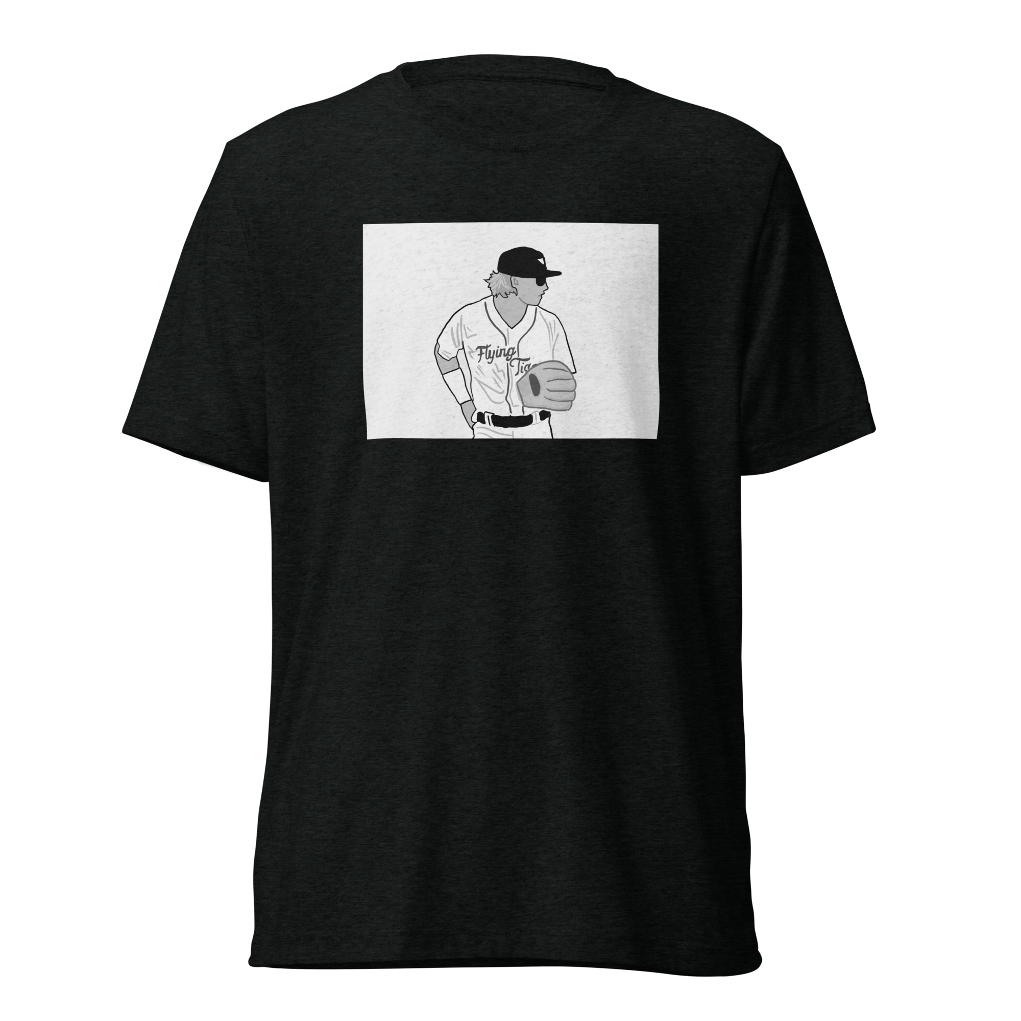 Max Clark on Gray Box T-Shirt - Black
