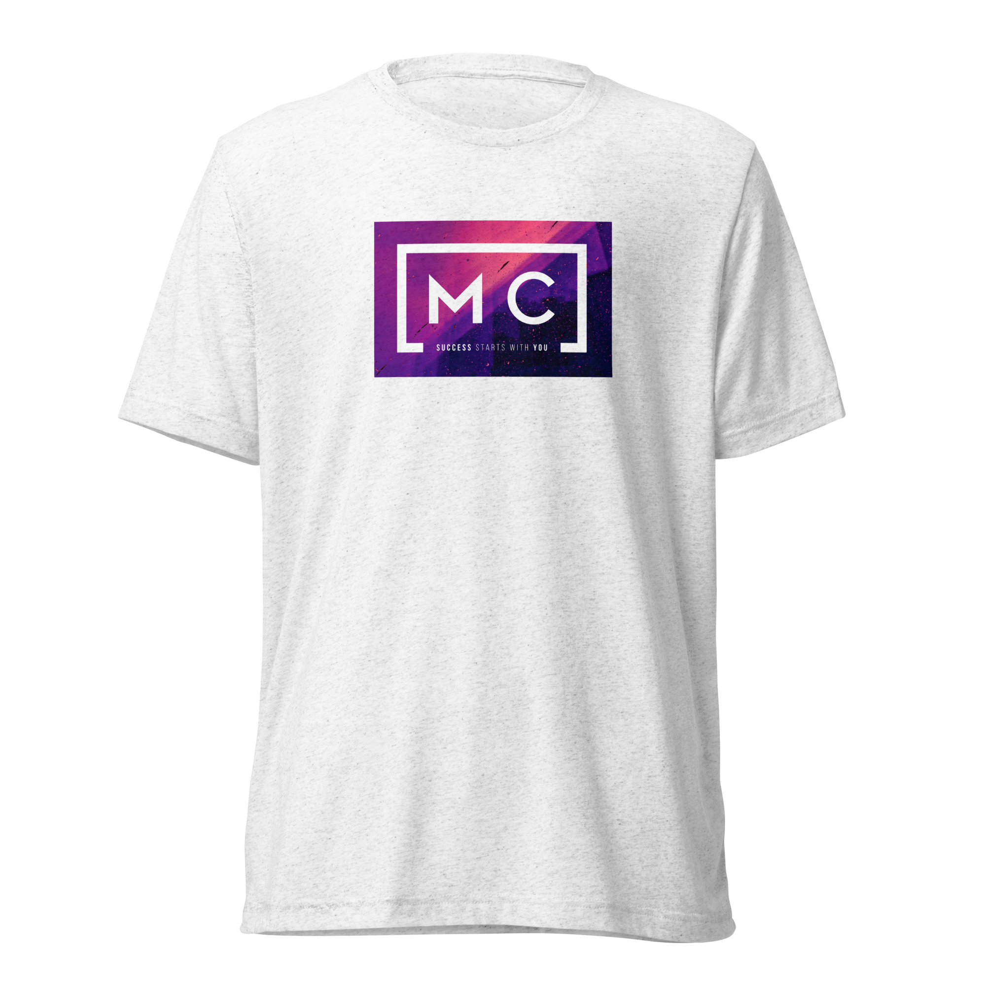 Logo On Colored Background T-Shirt - White