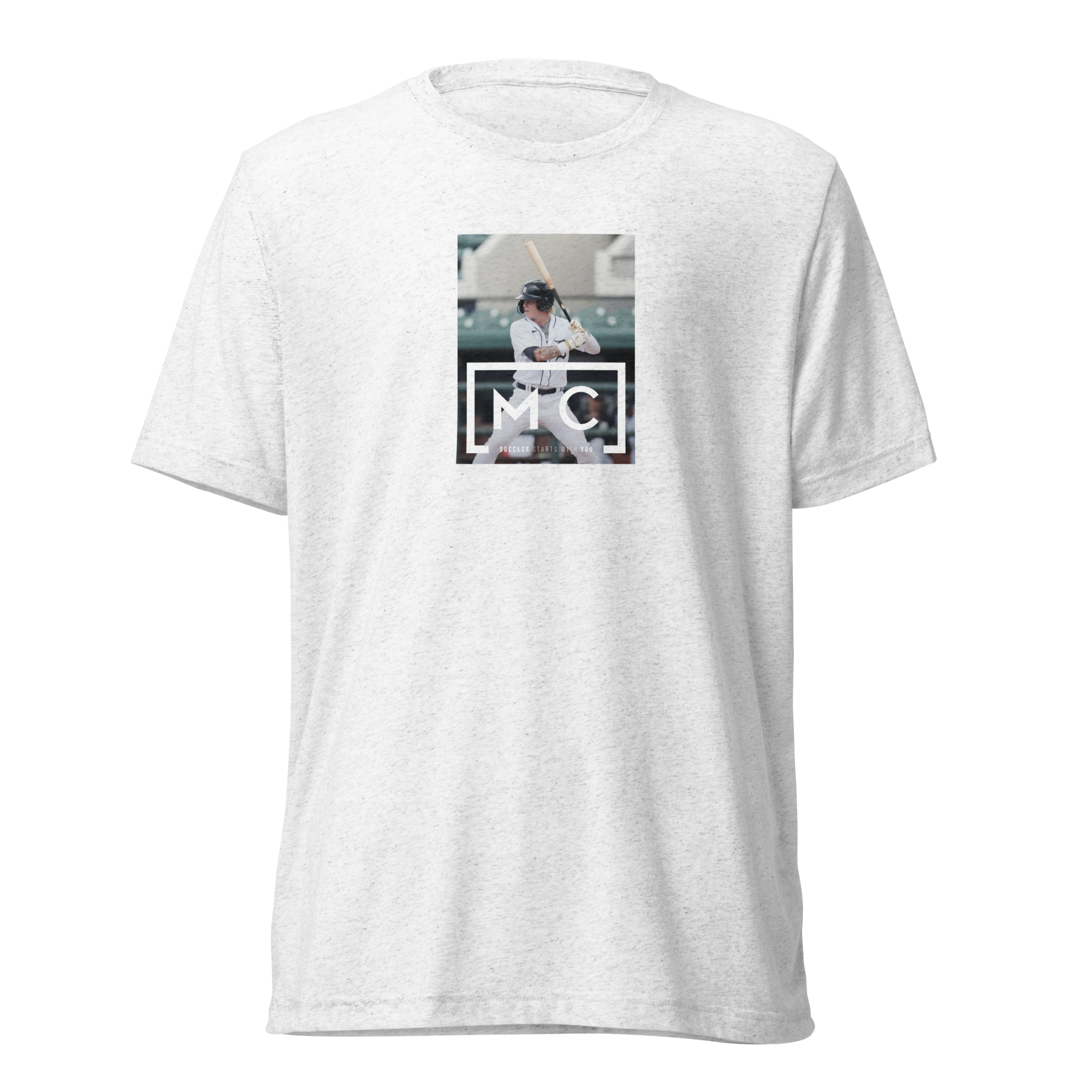 Logo On Batting Image T-Shirt - White