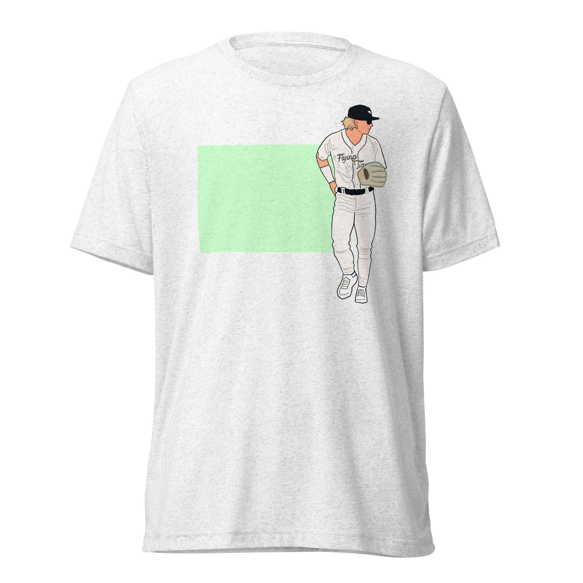 Full Body on Green Box T-Shirt - White