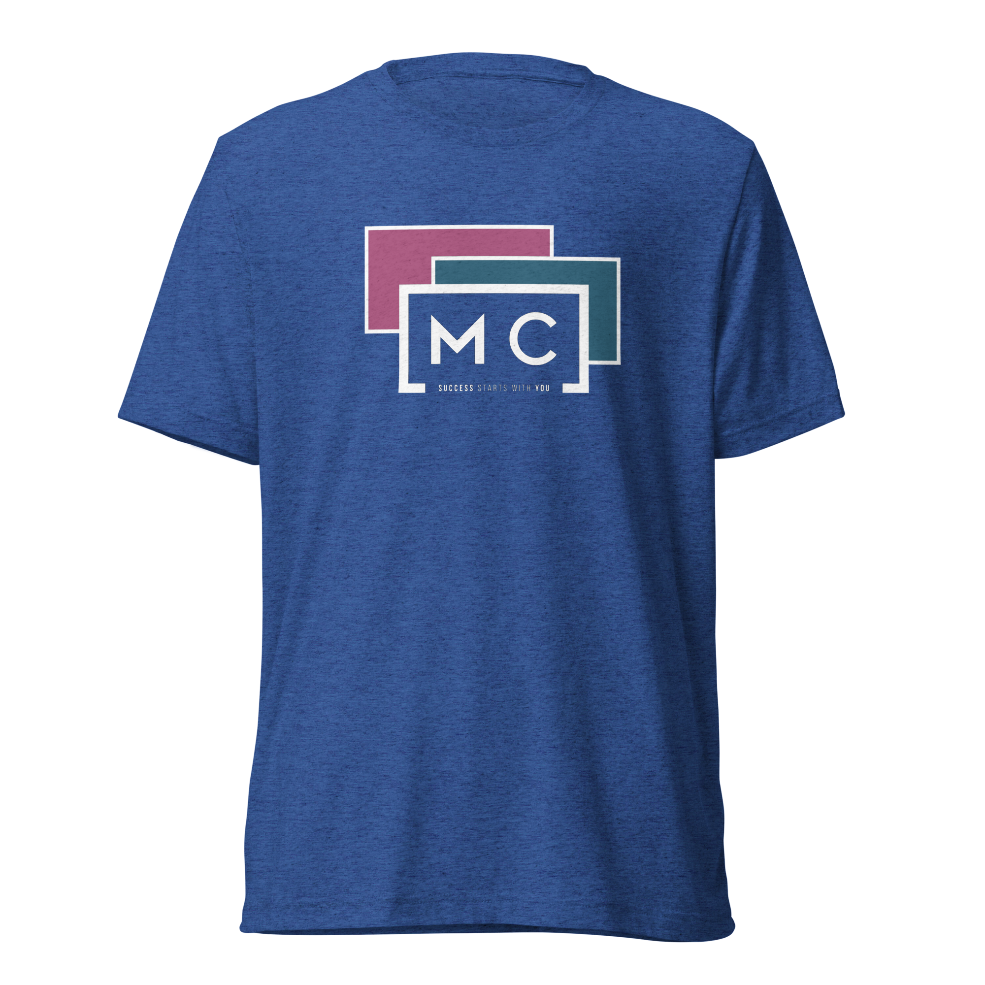 Logo On Colored Boxes T-Shirt - Blue