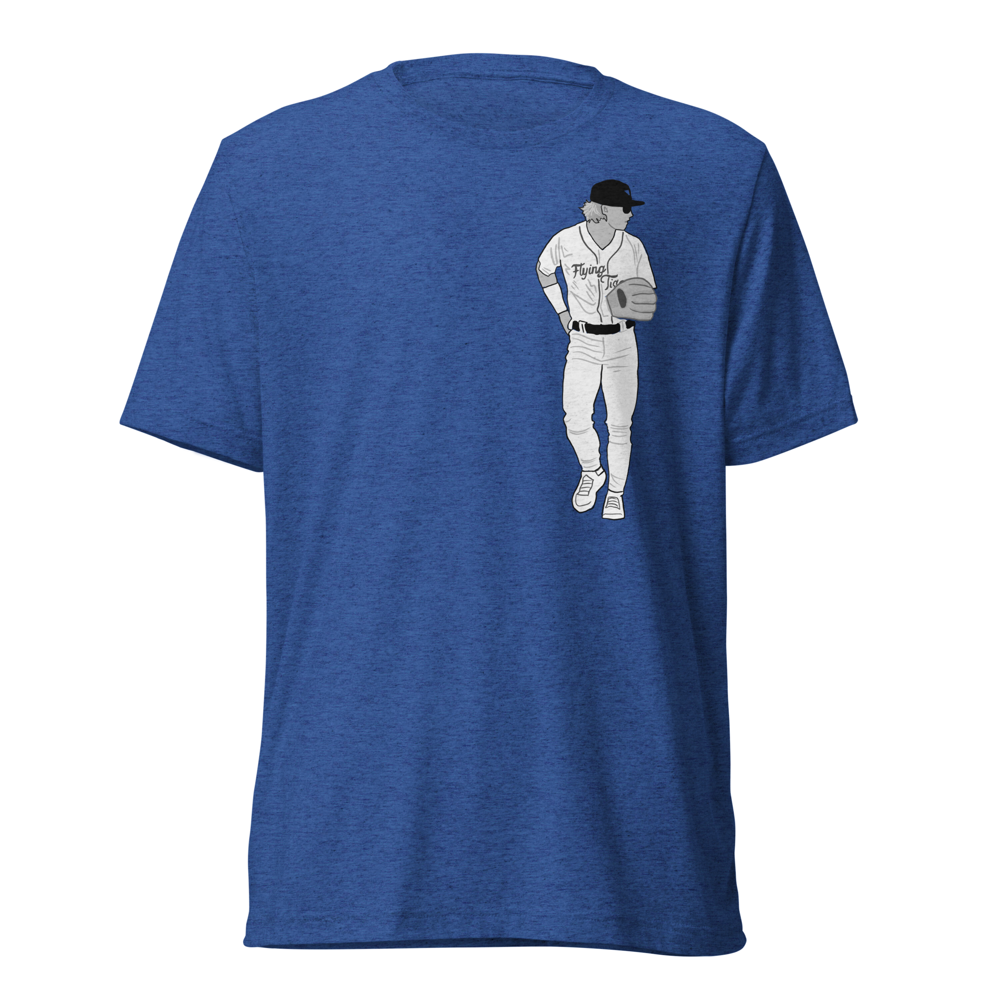 B&W Full Body T-Shirt - Blue